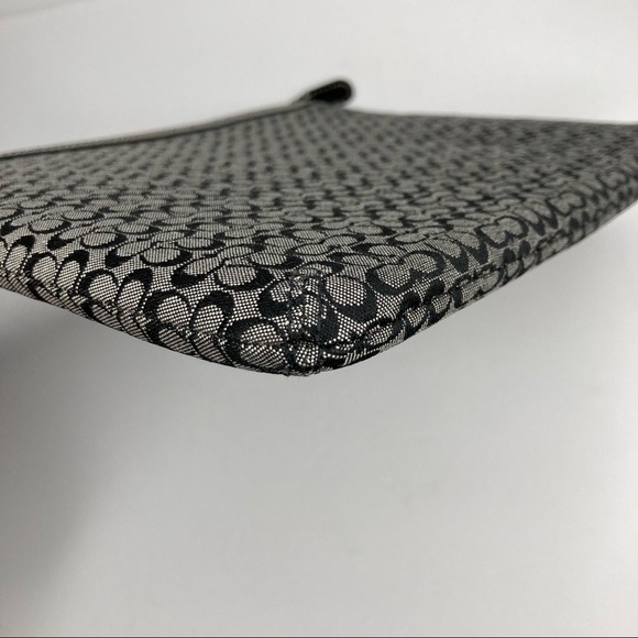 COACH Black & Gray Small C Vintage Canvas Padded iPad Tablet Sleeve Travel Case - Picture 4 of 13